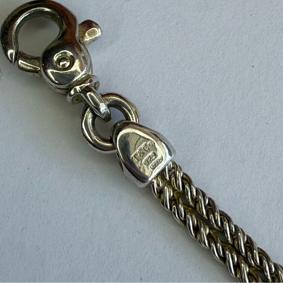 Tiffany & Co. 925 Silver Twisted Double  Rope Lov Knot Bracelet - Paloma Picasso - Picture 4 of 7